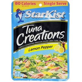 Starkist Tuna Creations, Zesty Lemon Pepper, Single Serve 2.6-Ounce Pouch (Pack of 4)