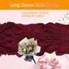 BLMHTWO Burgundy Cheesecloth Table Runner 35×118inch Boho Rustic Gauze Cheese