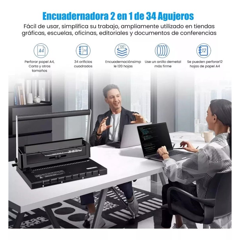 ZPL Máquina De Encuadernación Manual A4 Con 34 Agujeros ZPL