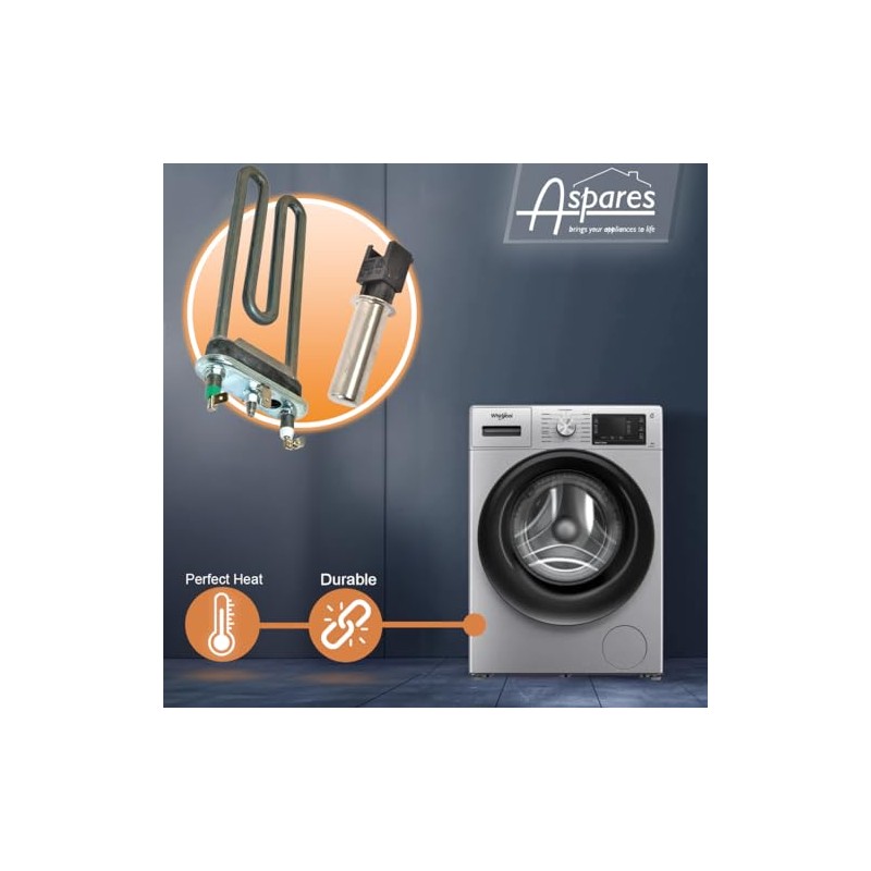 Washing Machine Water Heater Element + NTC Sensor Thermistor For