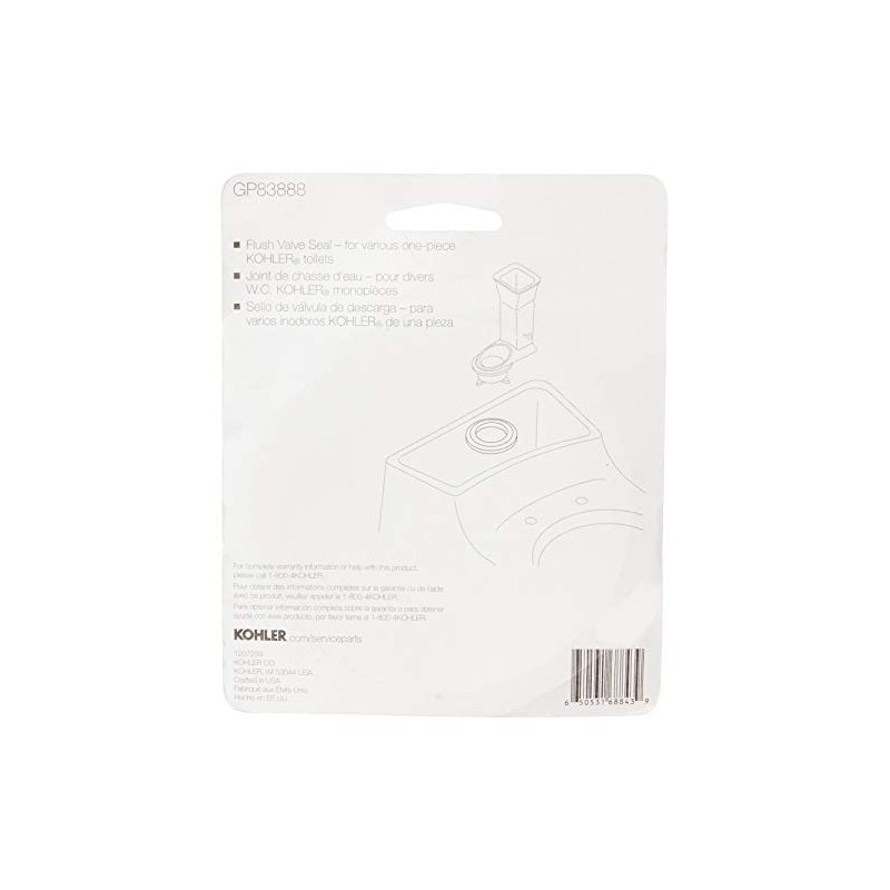 Kohler GP83888 Gasket for Some Toilets