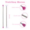 Oiloda 2 Pcs Twirling Baton 26-Inches Marching Band Baton Spinning
