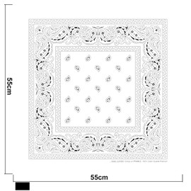 KARL LOVEN Bandanas Pack 100% Cotton Paisley Scarf Head Neck Scarf - Pack of 5, 10 or 20 -