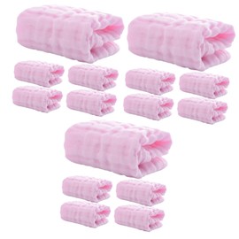 VICASKY 15 Pcs Saliva Hand Towels Bath Towel Muslin Cloth Newborn Muslin Burp Cloths Wipes Wash Burping Cloths for Babies Face Towel Muslim Cotton