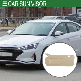 Motoforti Car Sun Visor Sun Visor Assembly for Hyundai Elantra AD 2016-2019 Plastic Glass Fabric No.85210F0100TTX Beige Block Sunlight