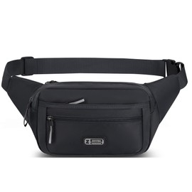 Bum Bag Men and Women YSHHao Belt Bag Waterproof Waist Bag for Outdoor Travel Sports Hiking Jogging Dog Walks, black, Unit size, Sports