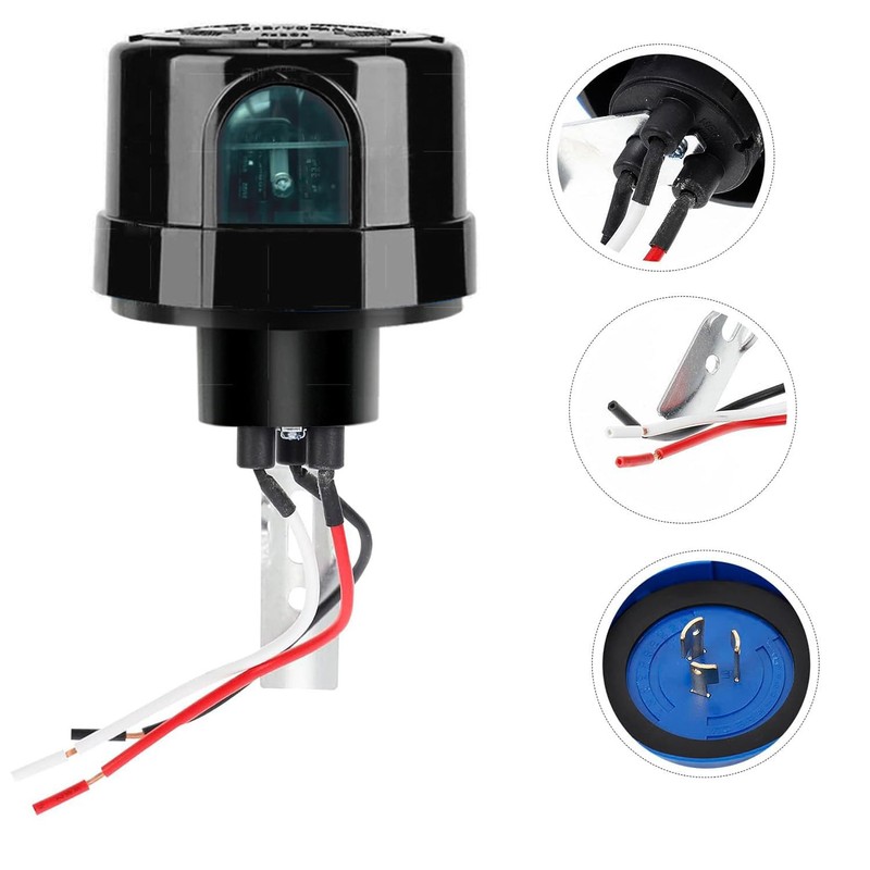 Meskliu Twilight Switch, AC120-277V Photocell Light Switch, High Sensitive Light