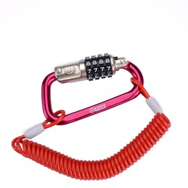 Extrbici Bicycle Code Hook Lock Zinc Alloy 4 Digit Password Extendable Steel Cable Anti-Theft Lock