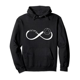 Sobriety Hope Infinity Sober Recovery Abstinence Supporter Pullover Hoodie