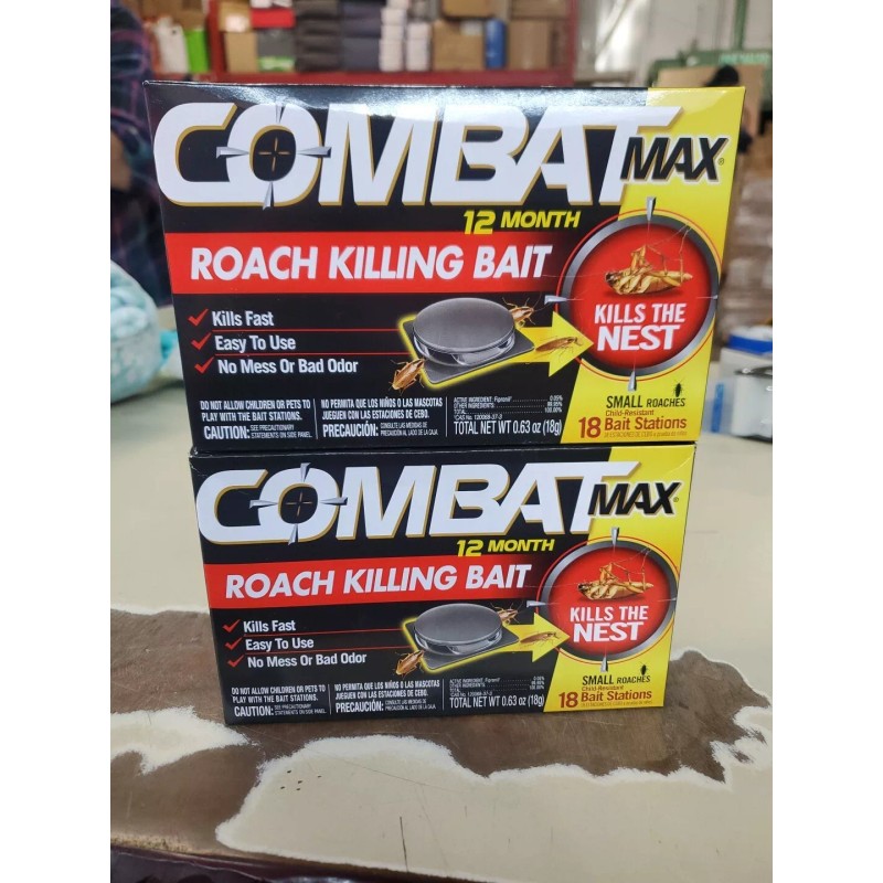 Combat LOT OF TWO Combat MAX ROACH KILLING BAIT STATION
