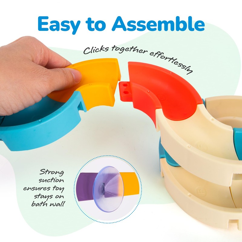 Slideway and Stacking Cups Bath Toy Set