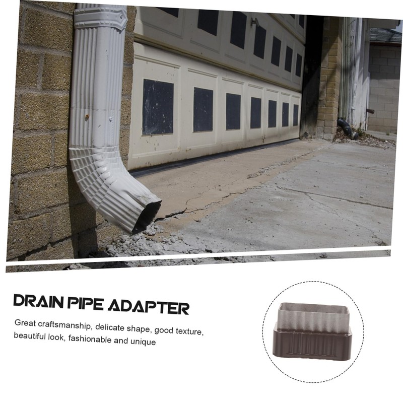 Operitacx Aluminum Alloy Drain Adapter Landscape Connector Downspout to Drain