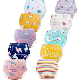 Potty Training Underwear for Girls, Toddler Learning Training Underwear Boys (10 Packs, 2-3T, Multi-Colored)