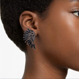 BiBeary Statement Earrings Women's Angel Wings Crystal Art Deco Prom Party Marquise Cluster, Crystal