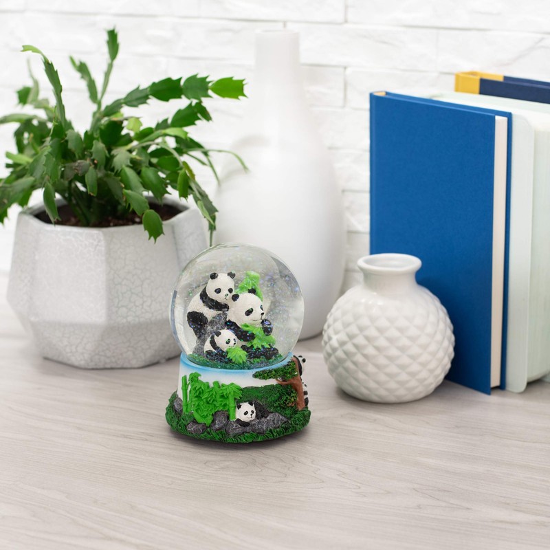 Elanze Designs Playful Panda Bears Magical Tabletop Dresser Nightstand Figurine