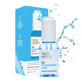 By Nature 2% Hyaluronic Acid Serum for Face & Neck - Skincare from New Zealand - 2% Hyaluronic Acid Facial Serum Concentrate - 1fl. Oz
