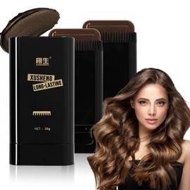 MLSMILE 2PCS Hair Color Comb,Safe Convenient Waterproof and Sweat-Proof Comb Hair Dye Cream,Brown Portable Hair Colouring,2-in-1 Color Correction Stick with Comb to Cover Gray and White Hair