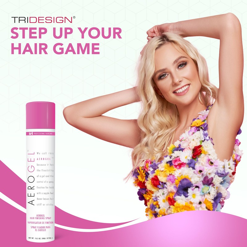 TRI Design Aerogel Hairspray - Strong Hold Hair Finishing Spray