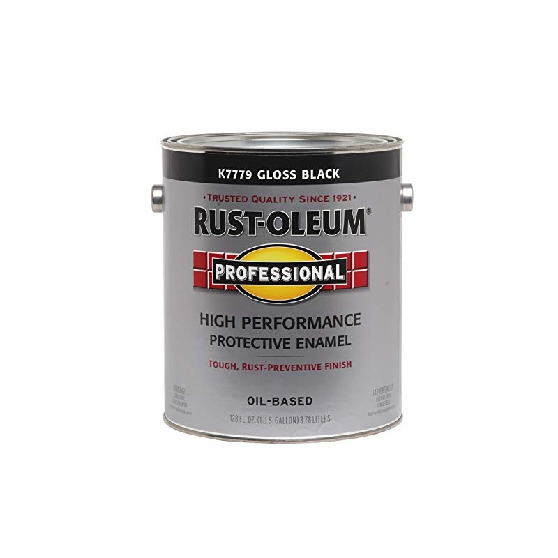 RUST-OLEUM K7779-402 Enamel Gloss BLK 1G VOC, 1 Gallon (Pack