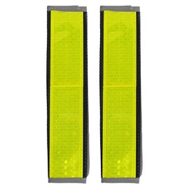 Bigman Reflective Belt for Full Harness with Velcro Attachment (9.4 inches (24 cm), Yellow, Pack of 2