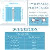 Estelar Textiler Navy Blue and Teal Blackout Curtains 72 Inch
