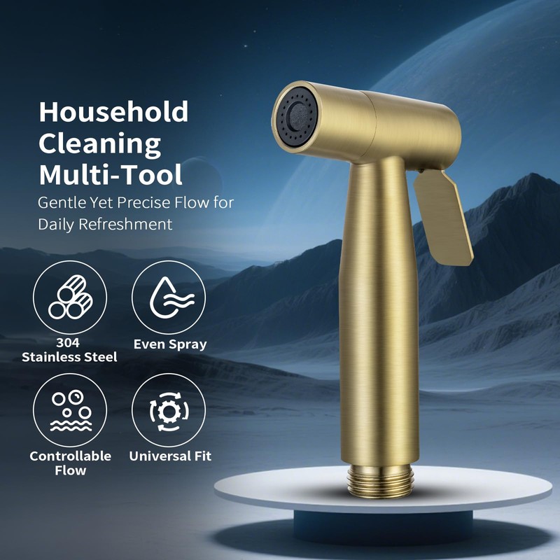 BARROCK 2 Pack Bidet Sprayer Head Only, Stainless Steel Handheld
