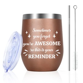 OZOSHINE Thank You Gift Graduation Gifts for Her Him Teacher Gifts for Women Men Inspirational Gift for Women Her Friend Bestie Sister Colleagues Employee Insulated Stainless Steel Wine Tumbler Cup