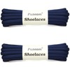 "Puzeam 2 Pairs Oval Athletic Shoelaces 15 Colors 1/4"" Half