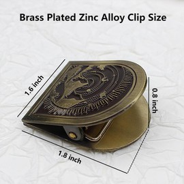 Dwpetzo Vintage Forest Themed Metal Book Clip for TN Travelers Moterm Midori Notebook Accessories, Decorative Binder Clip for Bullet Journal Junk Journal Collage Page Holder Art Journaling