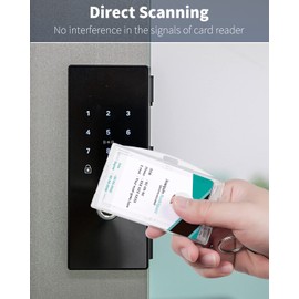 Pawfly 2 Pack Locking ID Badge Holder Vertical & Horizontal Hard Plastic Case with Key Pin Card Protector Pouch for Office School Credit Cards Proximity Key Cards Driver’s License and Passes