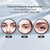 MIYADIVA 30X Magnifying Mirror, Small Travel Mirror with Suction Cup