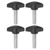 HARFINGTON 4pcs Tee Wing Knobs Thumb Screws M8 x 30mm