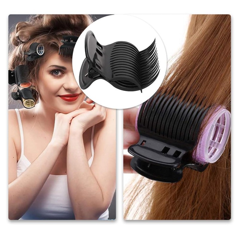 PENKOHOME 12Pcs Hot Roller Clips Plastic Hot Hair Curler Claw
