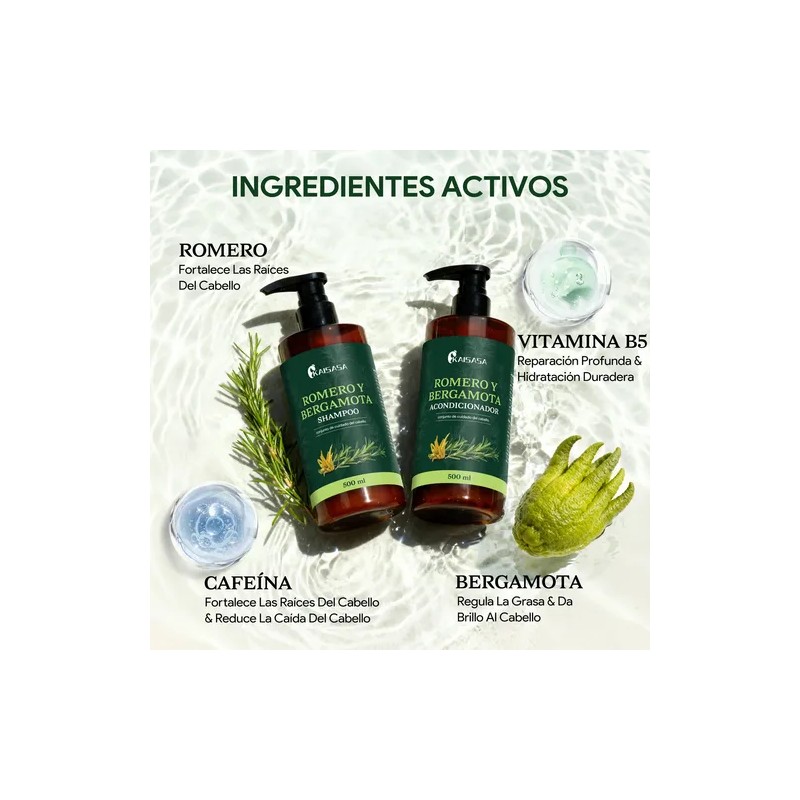 Kaisasa Romero Y Bergamota Shampoo Y Acondicionador De Kit