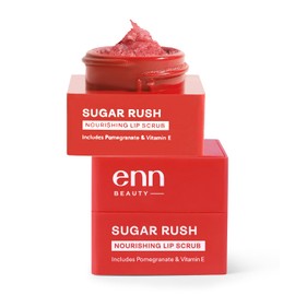 ENN Sugar Rush Nourishing Lip Scrub | Removes Dead Skin Cells | Beeswax | Lightens Dark Lips | Exfoliator | Raw Sugar | Natural | For Men & Women | 6gm
