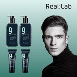Real Lab x Nine All-in-One Anti-Aging Men's Basic Large Capacity 2 Bottles + Medium Capacity 2 Bottles / 리얼랩 x나인 올인원 안티에이징 남성 기초 대용량 2병+중용량 2병