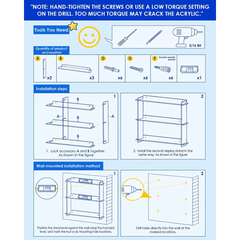 Baemin 2 Pack Wall Shelves Compatible with 21 Funko Pop