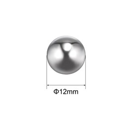 sourcing map 10pcs 12mm 201 Stainless Steel Bearing Balls G200 Precision