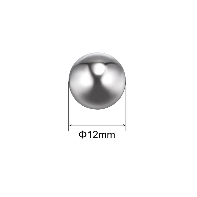 sourcing map 10pcs 12mm 201 Stainless Steel Bearing Balls G200