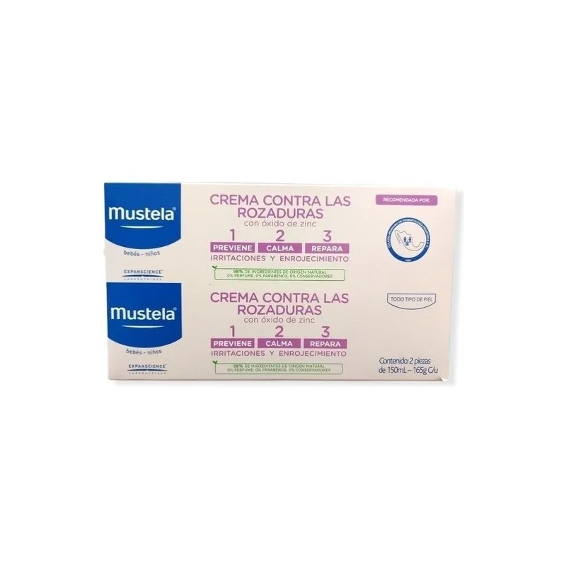 Crema Contra Rozaduras Bebe Mustela Con 2 Piezas 165 G