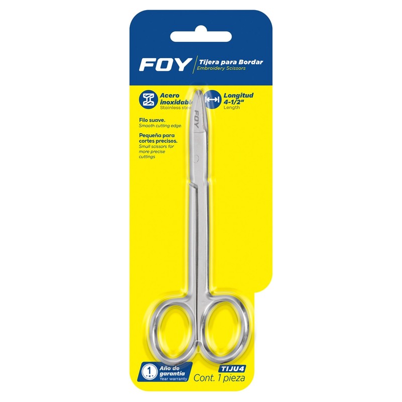 Foy TIJU4 Tijeras para uñas 4-1/2"