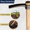 16” Hand Pick Axe - Forged Steel Pickaxe for Digging,