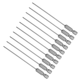 CoCud Phillips Cross Screwdriver Bits, PH00 100mm Long 1/4" Hex Shank, S2 Magnetic Phillips Drill Bit - (Applications: for Power Impact Driver), 10-Pieces
