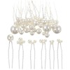 Pearl Hair Clips for Women, 18Pcs Wedding Bridal Pearl Hair