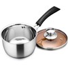 LIANYU 2 Quart Stainless Steel Cooking Pot With Lid Nonstick