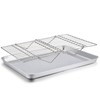 TeamFar Baking Sheet with Rack Set(1 Pan & 1 Tier