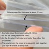 LIBERECOO Oval Clear Fitted Vinyl Tablecloth - Fits 48 x