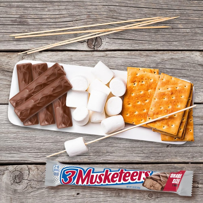 3 MUSKETEERS Milk Chocolate Candy Bars - Full Size Chocolate