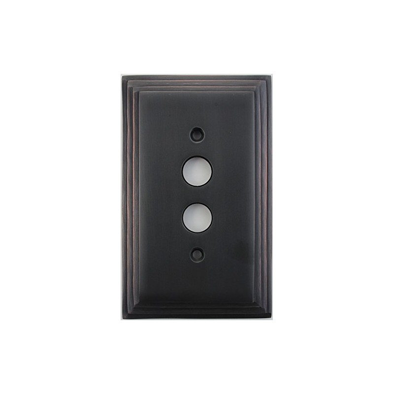 Deco Step Style Oil Rubbed Bronze 1 Gang Push Button