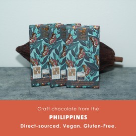 Theo & Philo Black Sesame 65% Dark Chocolate 3 Pack - Filipino Chocolate - Bean-to-Bar, Direct Sourced, Made at Origin, Single Origin, Woman Owned, BIPOC Owned, Award Winning - Vegan - Bundle
